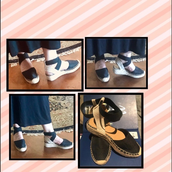 Criss Cross Espadrille Wedges. - Picture 5 of 5
